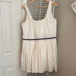 Viral all in motion Cream Mini tennis Dress with black Trim